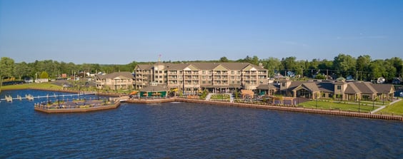 Chautauqua Harbor Hotel from lake